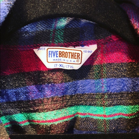 VINTAGE MADE IN THE USA PLAID SHIRT - Picture 4 of 4